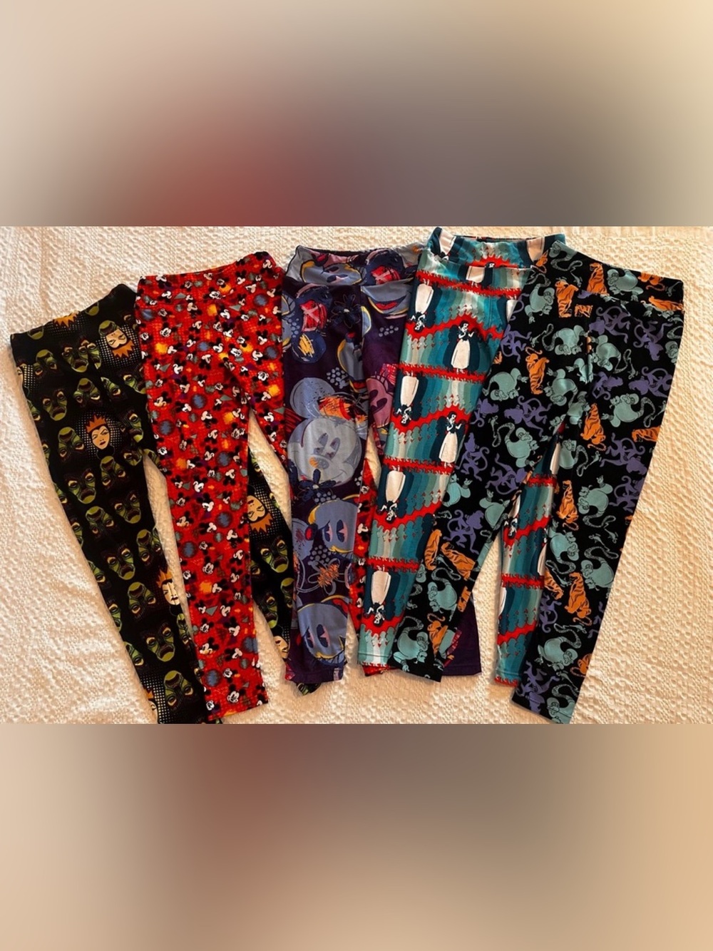 BUNDLE of 5 LuLaRoe/Disney Tween Leggings